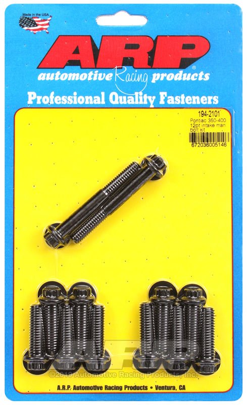 ARP - ARP Pontiac 350 - 400 12pt Intake Manifold Bolt Kit - Demon Performance