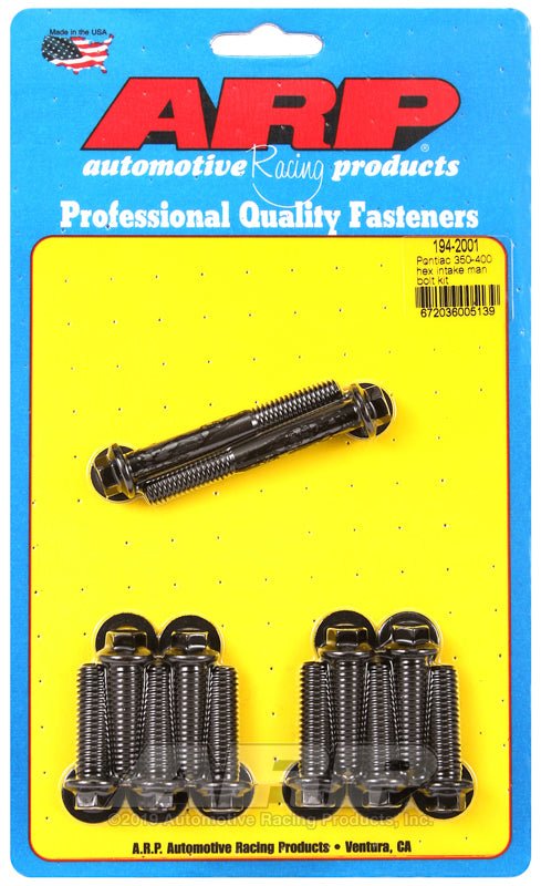 ARP - ARP Pontiac 350 - 400 Hex Intake Manifold Bolt Kit - Demon Performance