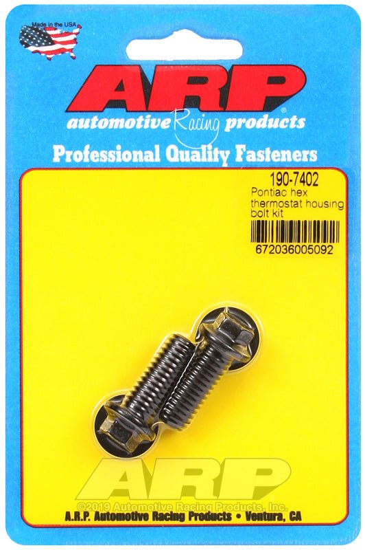 ARP - ARP Pontiac Hex Thermostat Housing Bolt Kit - Demon Performance