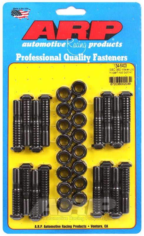 ARP - ARP SB Chevy 350 Wave - Loc Hi - Perf Rod Bolt Kit - Demon Performance