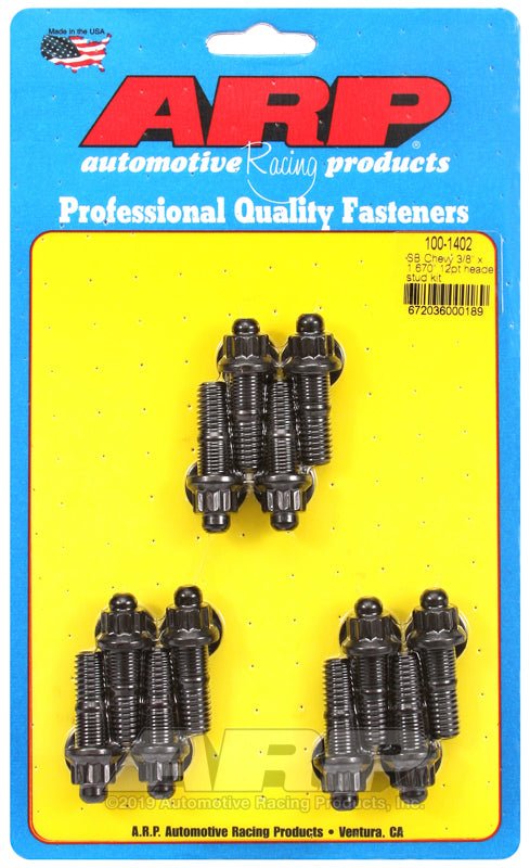 ARP - ARP SB Chevy 3/8 x 1.670in 12pt Header Stud Kit - Demon Performance