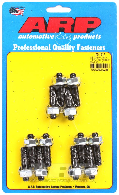 ARP - ARP SB Chevy 3/8 x 1.670in Hex Header Stud Kit - Demon Performance