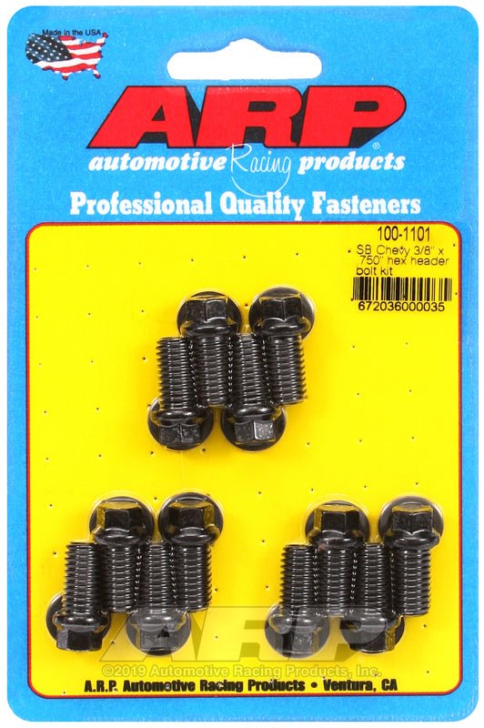 ARP - ARP SB Chevy 3/8 x .750in Hex Header Bolt Kit - Demon Performance