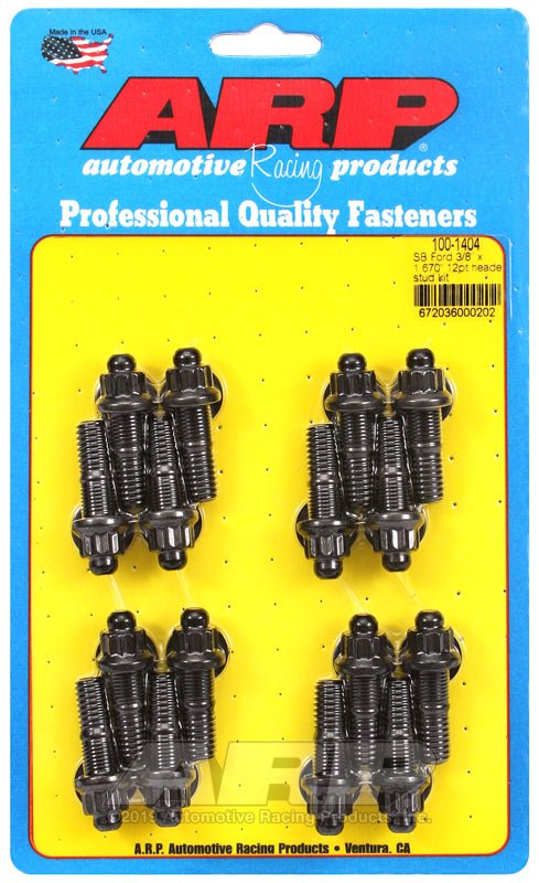 ARP - ARP SB Ford 3/8 x 1.670in 12pt Header Stud Kit - Demon Performance