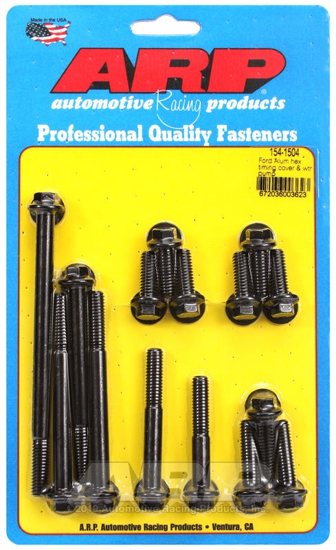 ARP - ARP SB Ford Aluminum Timing Cover Water Pump Hex Bolt Kit - Demon Performance