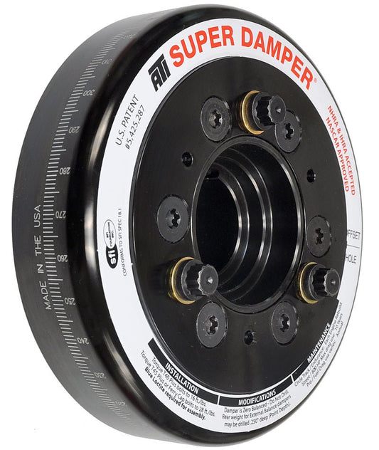 ATI - ATI Damper - 6.325in - Steel - Chevy LS - Smooth - C - Bore Front - 3 Ring - Demon Performance