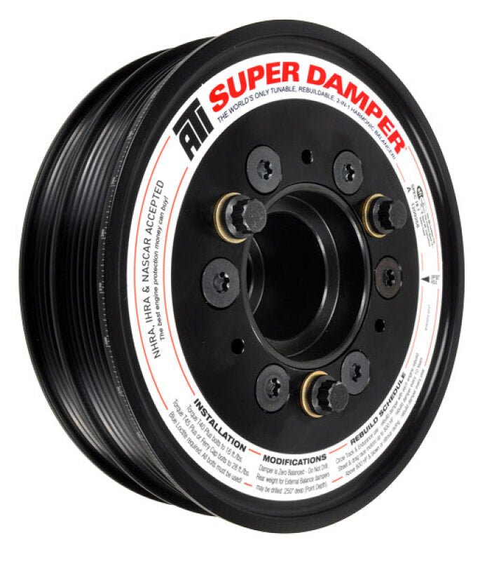ATI - ATI Ford Coyote 5.0L 6.78in 6 & 4 Grv Damper w//AC Pulley Kit (OEM Size SK1473) - Demon Performance