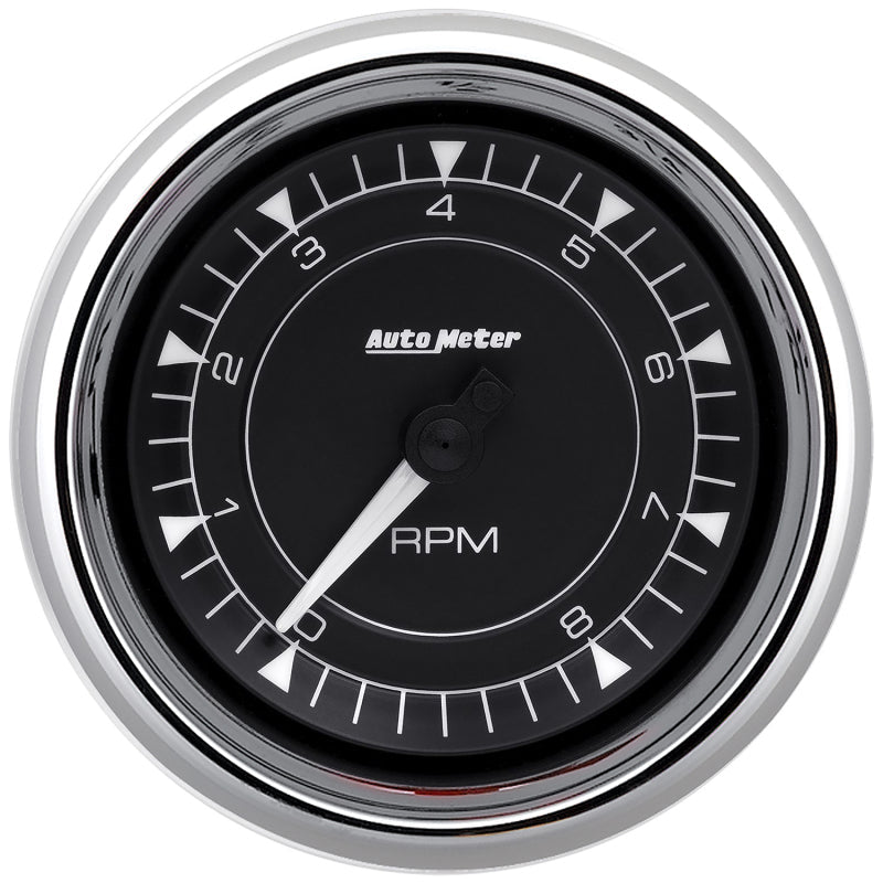 AutoMeter - AutoMeter 3-3/8in 8K RPM In-Dash Tachometer Gauge - Chrome - Demon Performance