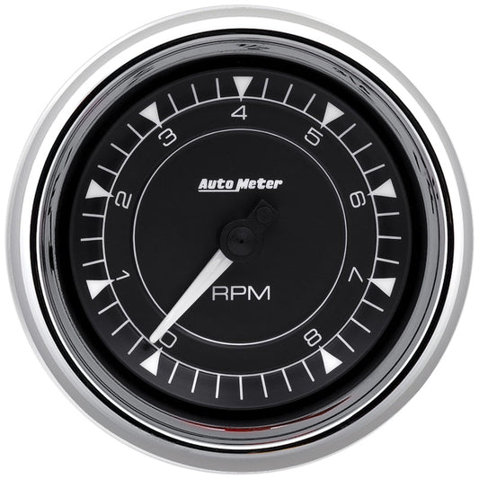AutoMeter - AutoMeter 3-3/8in 8K RPM In-Dash Tachometer Gauge - Chrome - Demon Performance