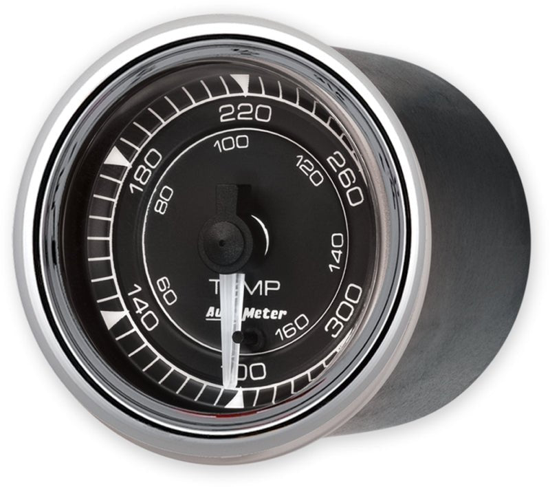 AutoMeter - AutoMeter Chrono 2-1/16in 300 Degree Temperature Electric Gauge - Chrome - Demon Performance