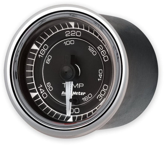 AutoMeter - AutoMeter Chrono 2-1/16in 300 Degree Temperature Electric Gauge - Chrome - Demon Performance