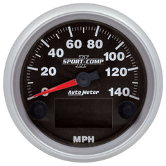 AutoMeter - Autometer Sport-Comp II 3-3/8in 140MPH SPN 84 Speedometer - Demon Performance