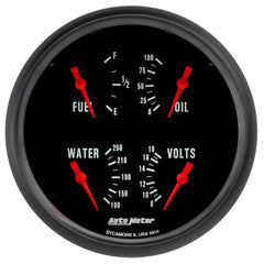 AutoMeter - Autometer Z-Series Quad 5in. - 240 OhmE-33 OhmF - Demon Performance