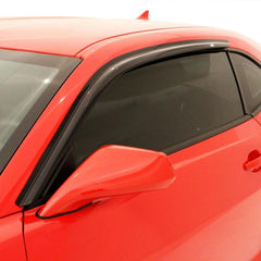AVS - AVS 15-18 Ford Mustang Ventvisor Outside Mount Window Deflectors 2pc - Smoke - Demon Performance