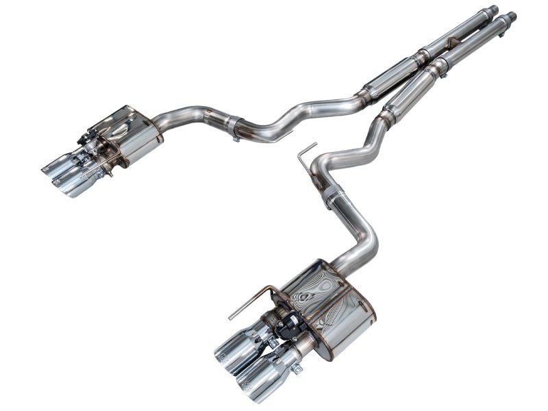 AWE Tuning - AWE 18 - 23 S550 Mustang GT SwitchPath Exhaust - Chrome Silver Tips - Demon Performance