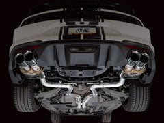 AWE Tuning - AWE 18 - 23 S550 Mustang GT SwitchPath Exhaust - Chrome Silver Tips - Demon Performance