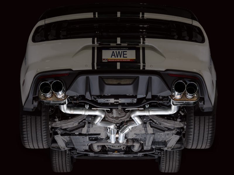 AWE Tuning - AWE 18 - 23 S550 Mustang GT SwitchPath Exhaust - Chrome Silver Tips - Demon Performance