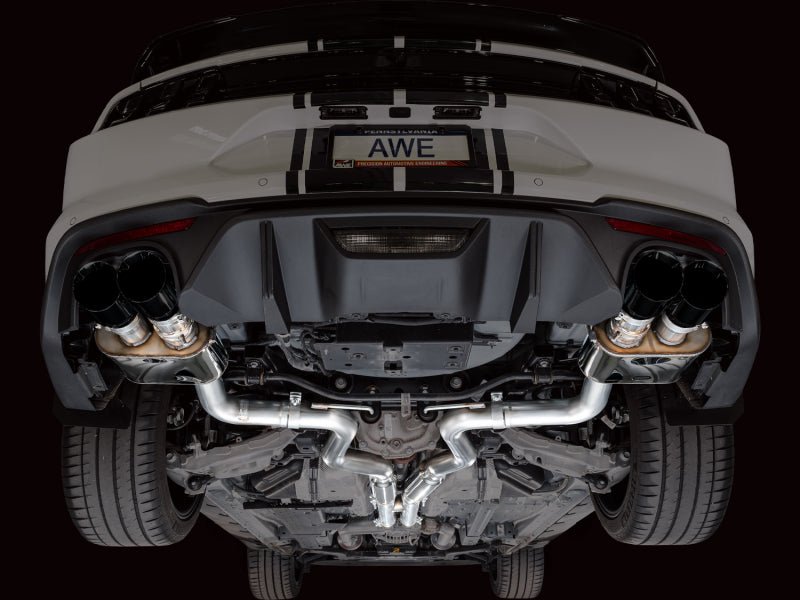 AWE Tuning - AWE 18 - 23 S550 Mustang GT SwitchPath Exhaust - Diamond Black Tips - Demon Performance