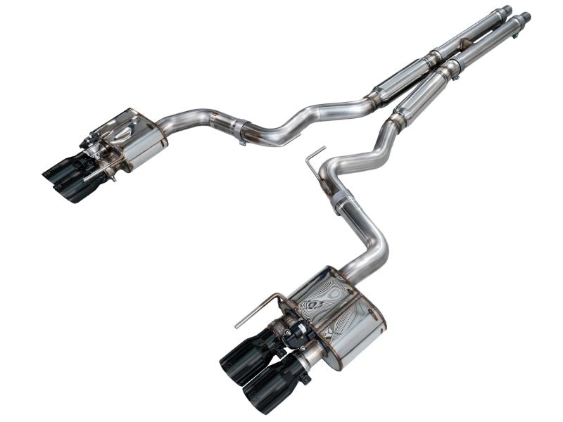 AWE Tuning - AWE 18 - 23 S550 Mustang GT SwitchPath Exhaust - Diamond Black Tips - Demon Performance