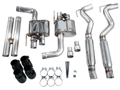 AWE Tuning - AWE 18 - 23 S550 Mustang GT SwitchPath Exhaust - Diamond Black Tips - Demon Performance