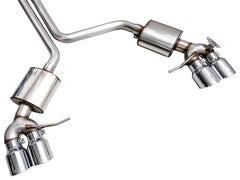 AWE Tuning - AWE Tuning 19 - 21 Porsche Macan 3.0T/2.9TT Touring Edition Catback Exhaust w/ Chrome Silver Tips - Demon Performance