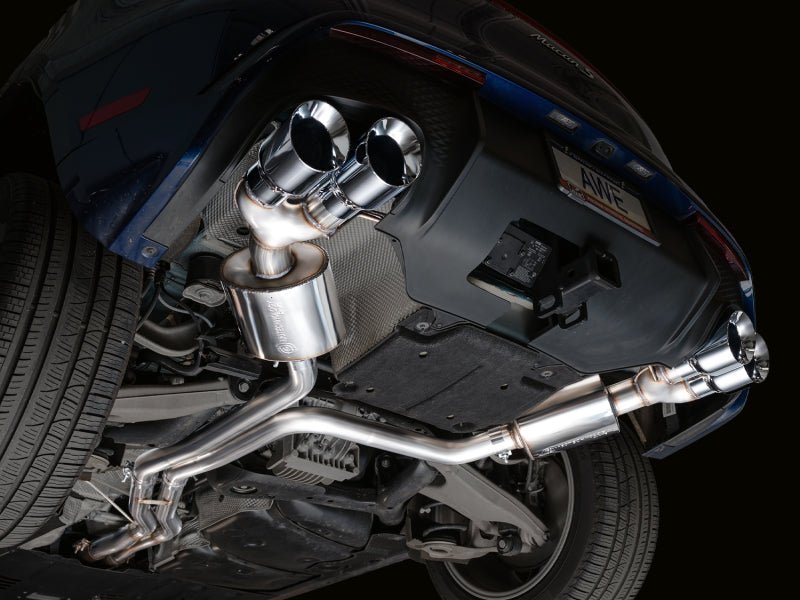 AWE Tuning - AWE Tuning 19 - 21 Porsche Macan 3.0T/2.9TT Touring Edition Catback Exhaust w/ Chrome Silver Tips - Demon Performance