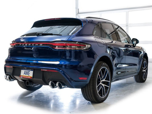AWE Tuning - AWE Tuning 2022+ Porsche Macan 2.9TT Touring Edition Catback Exhaust w/ Chrome Silver Tips - Demon Performance
