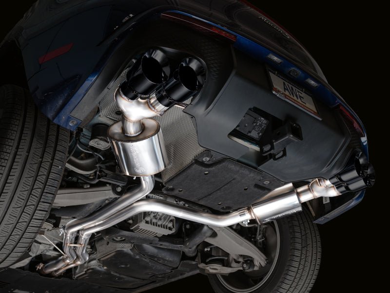 AWE Tuning - AWE Tuning 2022+ Porsche Macan 2.9TT Touring Edition Catback Exhaust w/ Diamond Black Tips - Demon Performance