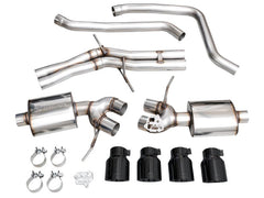 AWE Tuning - AWE Tuning 2022+ Porsche Macan 2.9TT Touring Edition Catback Exhaust w/ Diamond Black Tips - Demon Performance