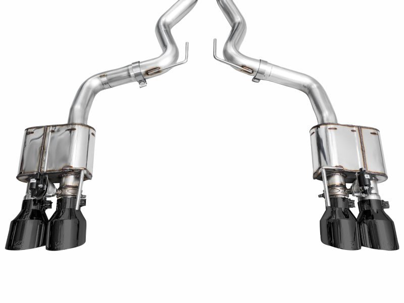 AWE Tuning - AWE Tuning 21 - 23 Ford Mustang Mach 1 SwitchPath Cat Back Exhaust w/ Quad Diamond Black Tips - Demon Performance