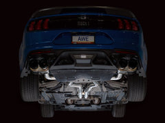 AWE Tuning - AWE Tuning 21 - 23 Ford Mustang Mach 1 SwitchPath Cat Back Exhaust w/ Quad Diamond Black Tips - Demon Performance