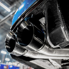 Stainless Works 22-25 Cadillac CT5-V Blackwing Axleback Exhaust - Black Chrome Tips