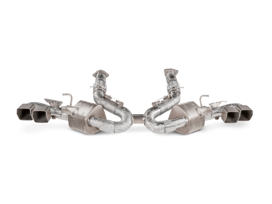 Akrapovic 2020 Chevrolet Corvette Stingray (C8) OPF/GPF Slip-On Line (Titanium) w/ Titanium Tips