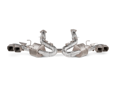 Akrapovic 2020 Chevrolet Corvette Stingray (C8) OPF/GPF Slip-On Line (Titanium) w/ Titanium Tips