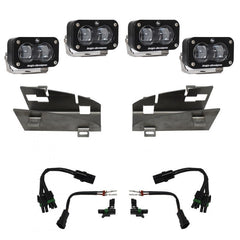 Baja Designs - Baja Designs 19 - 22 Dodge RAM 1500 Rebel / 21 - 22 1500 TRX S2 SAE Dual Fog Pocket Light Kit - Clear - Demon Performance