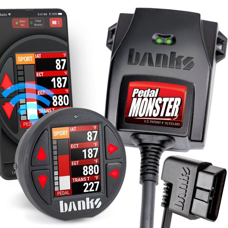 Banks Power - Banks Power Pedal Monster Kit Molex MX64 6 Way With iDash Pro - Demon Performance