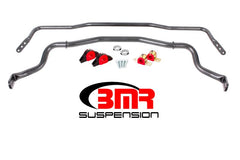 BMR Suspension - BMR 15-17 S550 Mustang Front & Rear Sway Bar Kit w/ Bushings - Black Hammertone - Demon Performance