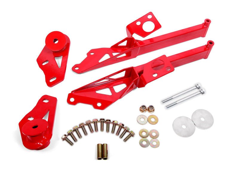 BMR Suspension - BMR Suspension 15 - 18 Ford Mustang S550 IRS Subframe Support Brace (Red) - Demon Performance