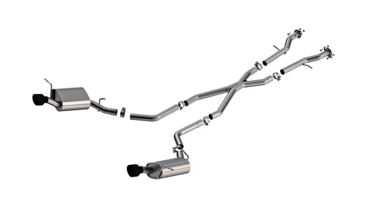 Borla - Borla 11 - 25 Dodge Durango 3.6L V6/5.7L V8 2+4WD S - Type Catback Exhaust - 4.5in Ceramic Black Tips - Demon Performance