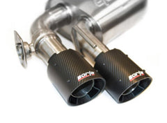 Borla - Borla 18-19 Ford Mustang GT 5.0L Coupe w/o Valves ATAK 3in Cat-Back Exhaust-Blk Carbon Fiber Tips - Demon Performance