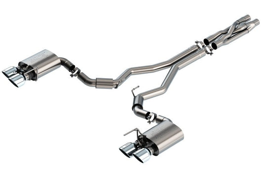 Borla - Borla 2020 Ford GT500 5.2L AT 3in ATAK CatBack Exhaust w/ Chrome Tips - Demon Performance