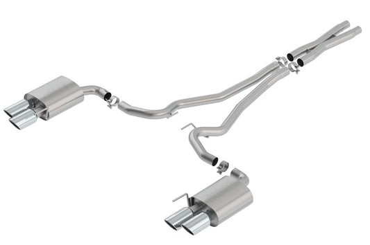 Borla - Borla S - Type Cat Back 18 - 20 Ford Mustang GT Convertible 2.5in pipe 4in tip - Demon Performance
