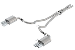 Borla - Borla S - Type Cat Back 18 - 20 Ford Mustang GT Convertible 2.5in pipe 4in tip - Demon Performance
