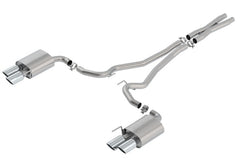 Borla - Borla S - Type Cat Back 18 - 20 Ford Mustang GT Convertible 2.5in pipe 4in tip - Demon Performance
