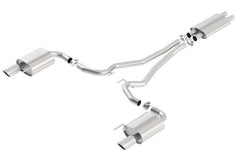 Borla - Borla Touring Cat-Back 15 Ford Mustang GT 5.0L V8 MT/AT 2.5in pipe 4in tip - Demon Performance