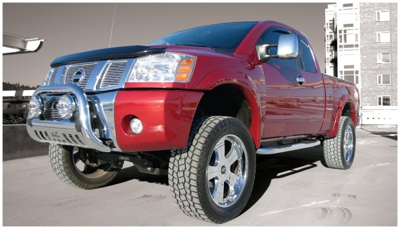 Bushwacker - Bushwacker 04-15 Nissan Titan Extend-A-Fender Style Flares 4pc 67.1/78.9/84/96in - Black - Demon Performance