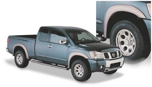 Bushwacker - Bushwacker 04-15 Nissan Titan Extend-A-Fender Style Flares 4pc 67.1/78.9/84/96in - Black - Demon Performance