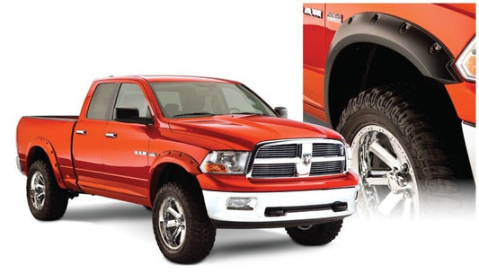 Bushwacker - Bushwacker 09-18 Dodge Ram 1500 Fleetside Pocket Style Flares 4pc 67.4/76.3/96.3in Bed - Black - Demon Performance