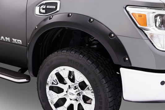 Bushwacker - Bushwacker 16-18 Nissan Titan XD Pocket Style Flares 2pc 78.0in Bed - Black - Demon Performance