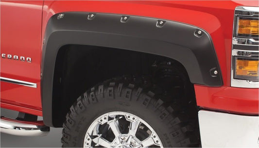 Bushwacker - Bushwacker 19-22 Dodge Ram 1500 Pocket Style Front Flares 2pc - Black - Demon Performance